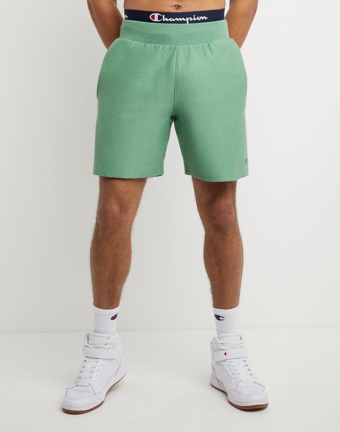 Champion Herre Shorts Grøn - Reverse Weave Cut-Off - Danmark GVW-137256